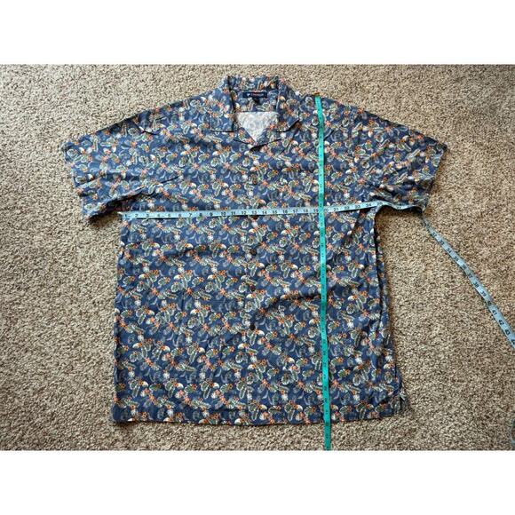 CREMIEUX Men's Collared button up, Tropical/Floral Print; size XL, Lightweight - Picture 5 of 9